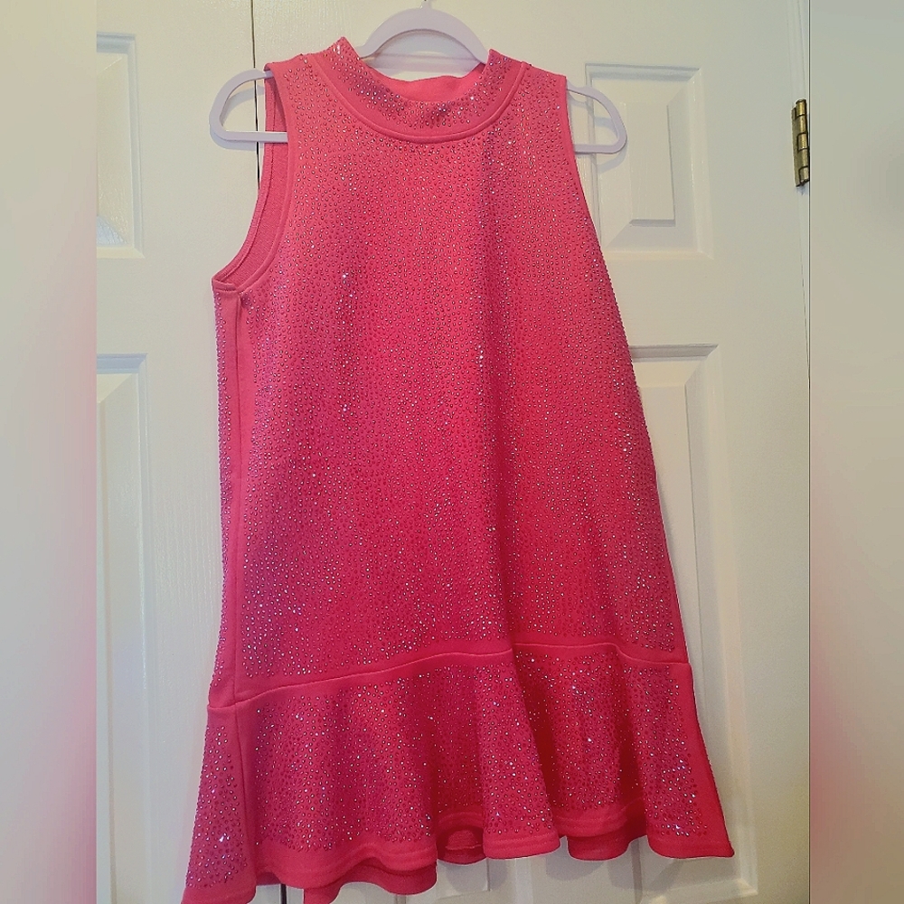 Hot Pink XS☆☆☆ "QUEEN OF SPARKLE" beautiful dress! Worn once, like new!☆☆☆